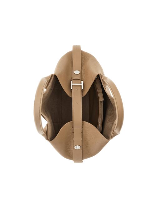 Borsa shopping da donna in pelle martellata colore beige HOGAN | KBW01OA0300UH9C808